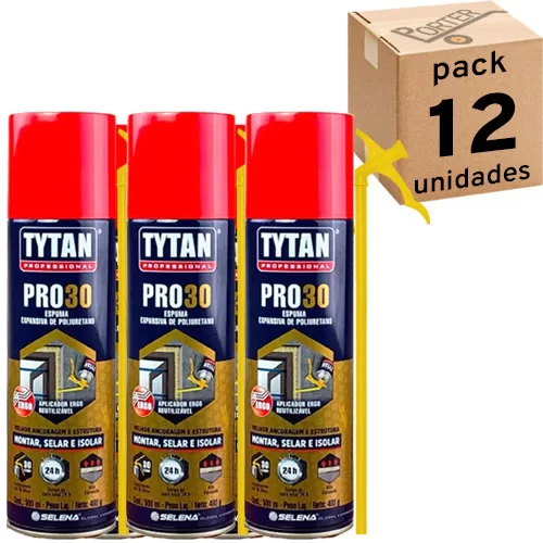 Espuma De Poliuretano TYTAN 40319 PRO30 500ml 480g X12u