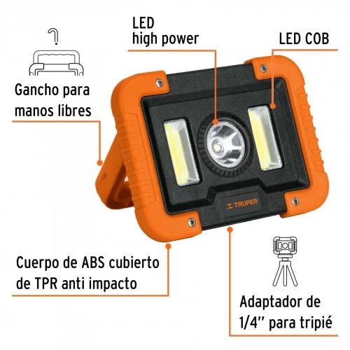 Reflector TRUPER 14631 1000lm LED Recargable