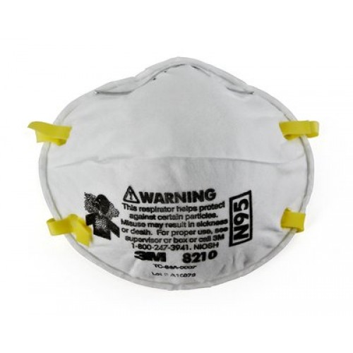 Mascarilla Tapabocas 3M N95 8210 para Particulas 20u