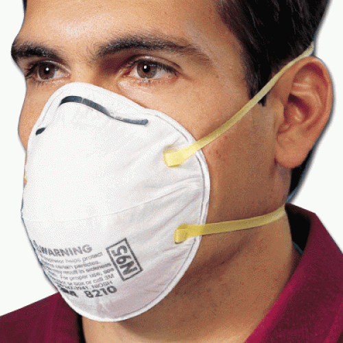 Mascarilla Tapabocas 3M N95 8210 para Particulas 20u