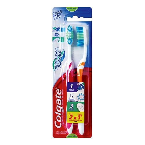 Cepillo Dental Triple Accion 2 X 1 COLGATE