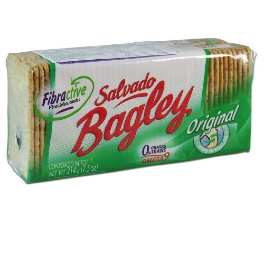 Galletitas Salvado Bagley Fibra Active 214g Bagley