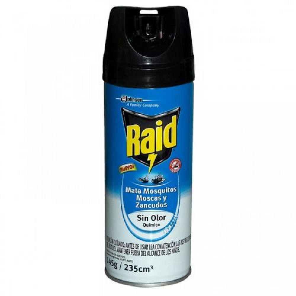 Insecticida RAID Azul Sin Olor Aerosol 235ml