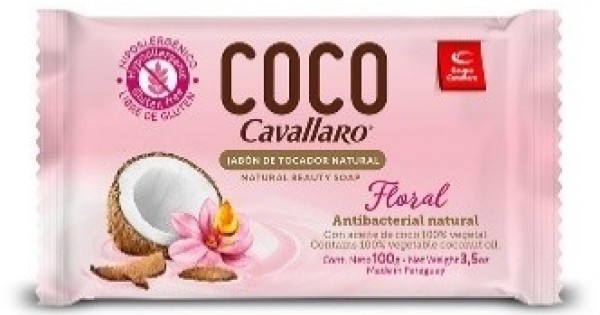 Jabón De Tocador Coco Floral Rosa 100g Cavallaro 6497