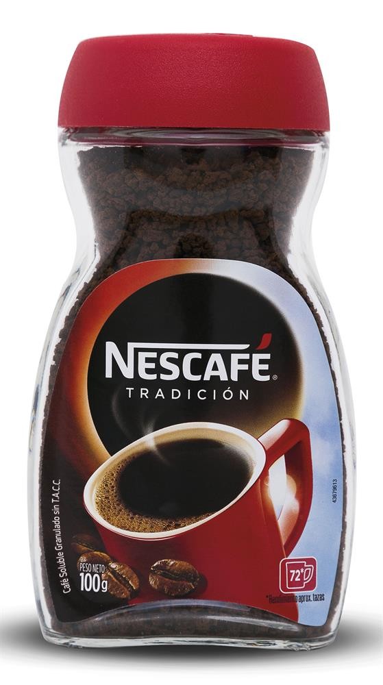 Café Soluble Granulado NESCAFE Tradicion 72 tazas100g