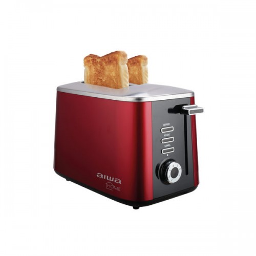 Tostadora Aiwa AW-TD1408 2 Panes 600W Rojo