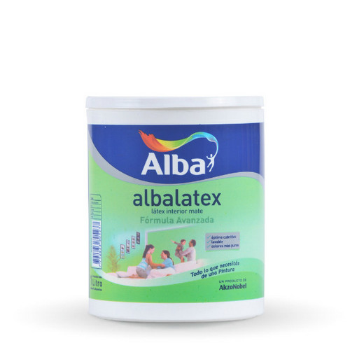 Pintura Alba Albalatex Latex Int. Mate Blanco 1L