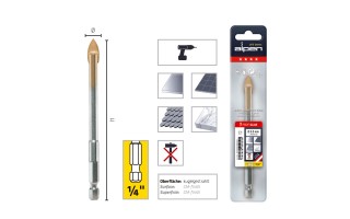 Broca para Vidrio y Porcelana Alpen Profi Glas 3mm Broca para Vidrio y Porcelana Alpen Profi Glas 3mm