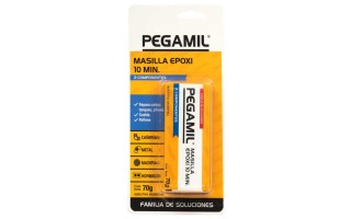 Masilla Epoxi Pegamil 10min 70g Blíster Masilla Epoxi Pegamil 10min 70g Blíster