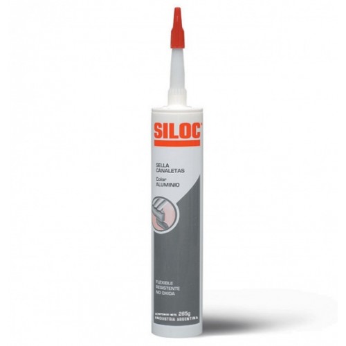 Sellador Industrial Siloc Canaletas y Zingueria 300ml Gris