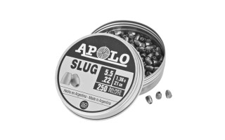 Balines para Aire Comprimido Apolo Slug 5,5mm 250u Balines para Aire Comprimido Apolo Slug 5,5mm 250u