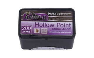 Balines para Aire Comprimido Apolo Hollow Point 5,5mm 200u Balines para Aire Comprimido Apolo Hollow Point 5,5mm 200u