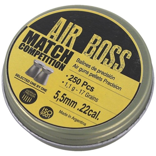 Balines para Aire Comprimido Apolo Match Comp. 5,5mm 250u
