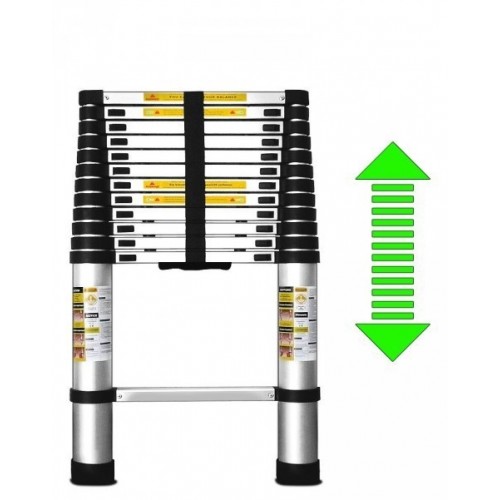Escalera Telescopica Multiuso Alustep Aluminio 11pel. 3,2m