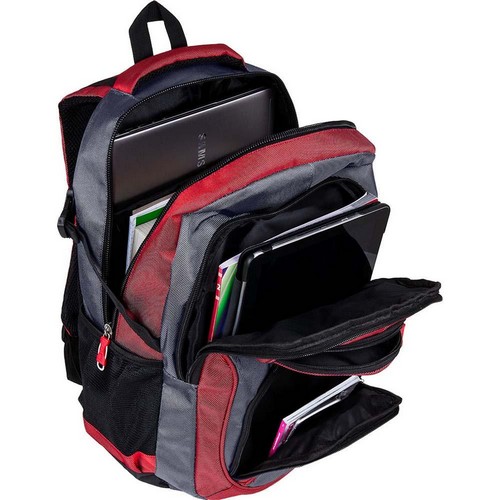 Mochila para Notebook Argom Tech BP-0711R Gris y Rojo