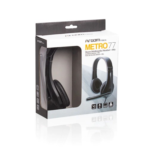 Auriculares Argom Tech Metro 77 Negro