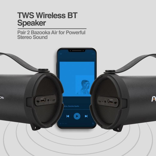 Parlante Bluetooth Argom Tech Bazooka Air 6W Negro