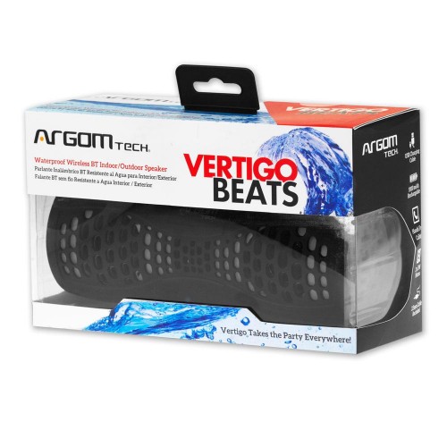 Parlante Bluetooth Argom Tech Vertigo Beats 2x3W Negro