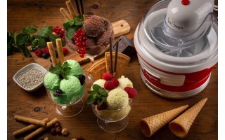 Fabricadora de Helados Ariete Party Time 1,5L 12W Rojo Fabricadora de Helados Ariete Party Time 1,5L 12W Rojo