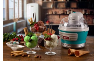 Fabricadora de Helados Ariete Party Time 1,5L 12W Azul Fabricadora de Helados Ariete Party Time 1,5L 12W Azul