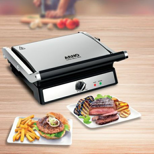 Sandwichera Grill Arno Premium GC122 1830W Inox.