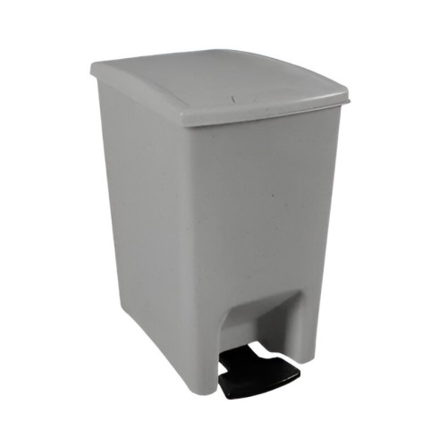 Basurero Astra LPDA10S Plástico Tapa Pedal 10L Gris Basurero Astra LPDA10S Plástico Tapa Pedal 10L Gris