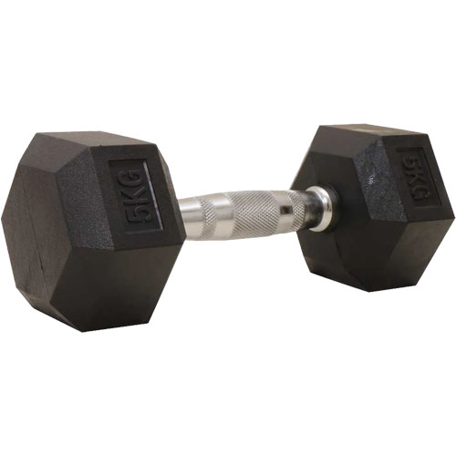 Mancuerna Athletic ACAT15552 Hexagonal 5kg Goma