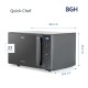 Microondas BGH Quick Chef Digital 23L 1250W Silver