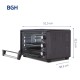 Horno Eléctrico BGH BHE36M24 36L 1500W Negro