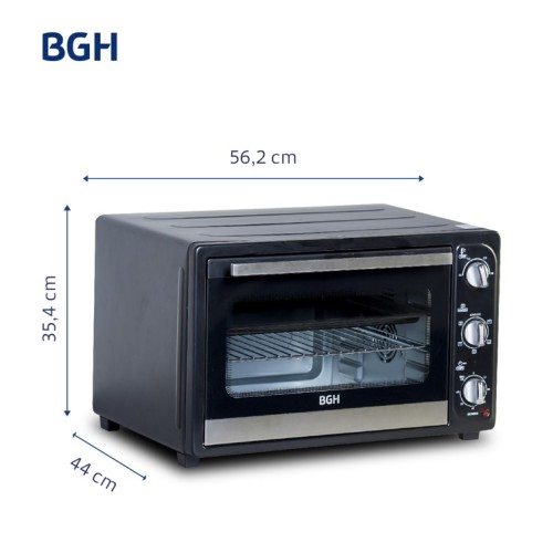 Horno Eléctrico BGH BHE55M24 55L 2000W Negro