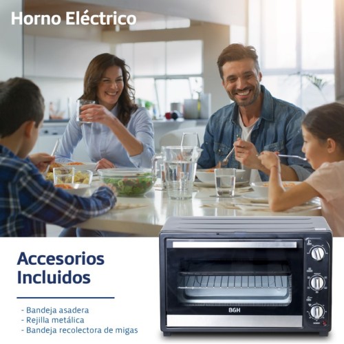 Horno Eléctrico BGH BHE55M24 55L 2000W Negro