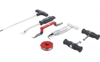  Organizador de herramientas de garaje - Organizador de  herramientas eléctricas - Almacenamiento de herramientas eléctricas (4  ranuras, negro mate) : Herramientas y Mejoras del Hogar