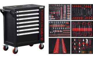 Carro de Herramientas BGS DIY 6058 7 compartimientos 250pzs Carro de Herramientas BGS DIY 6058 7 compartimientos 250pzs