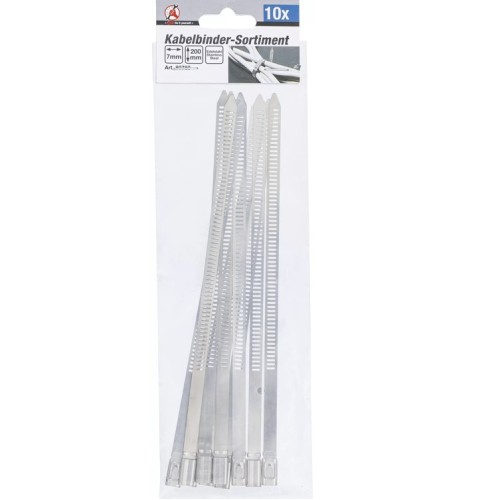 Precinto de Acero Inox BGS DIY 80780 7mm 20cm x10u Precinto de Acero Inox BGS DIY 80780 7mm 20cm x10u