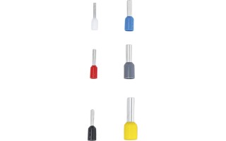 Terminales Tubulares Aislados BGS DIY 88176 93pzs 0,5-6mm2 Terminales Tubulares Aislados BGS DIY 88176 93pzs 0,5-6mm2