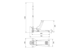 Gato Hidraulico Yacare Bahco BH12000 2Tn 70-490mm Gato Hidraulico Yacare Bahco BH12000 2Tn 70-490mm