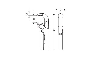 Llave para Caño Universal Bahco 141 1" Llave para Caño Universal Bahco 141 1"