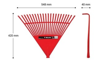 Escoba de Jardin Bellota 5370 101501 Rojo 22 dientes Escoba de Jardin Bellota 5370 101501 Rojo 22 dientes