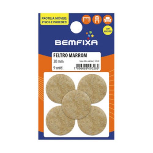 Protector Adhesivo Bemfixa 9328 Fieltro 30mm 9u