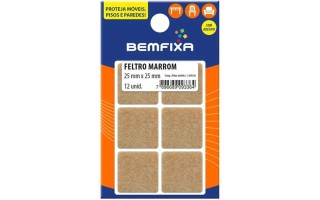 Protector Adhesivo Bemfixa 9336 Fieltro 25x25mm 12u Protector Adhesivo Bemfixa 9336 Fieltro 25x25mm 12u