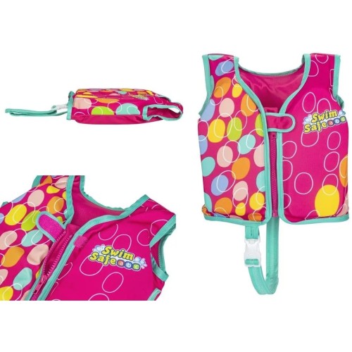 Chaleco de Natación Bestway Swim-Safe 18-30kg Rosado