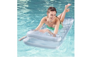 Colchoneta Inflable para Piscina Bestway 43024 Plateado Colchoneta Inflable para Piscina Bestway 43024 Plateado
