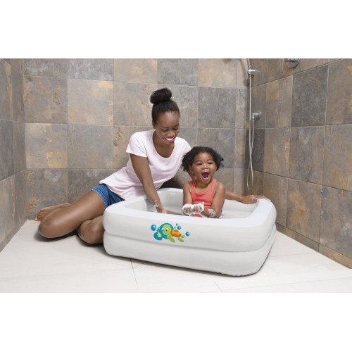 Piscina para Bebés Bestway 51116 Inflable 33L Blanco