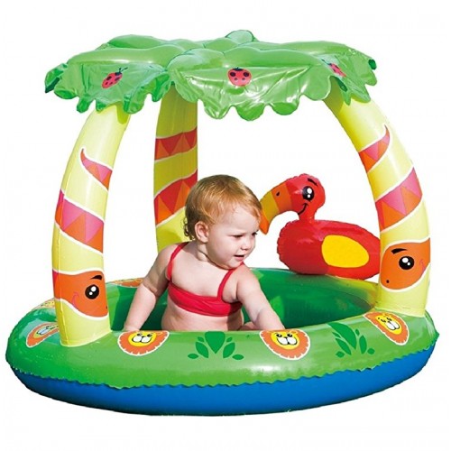 Piscina para Bebés Bestway 52179 Inflable 26L Palmeras