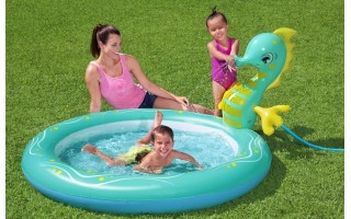 Piscina Infantil Bestway Inflable 140L Caballito de Mar Piscina Infantil Bestway Inflable 140L Caballito de Mar