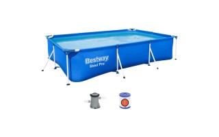 Piscina Bestway 56411 Estructura Rectang 3300L + Filtro Piscina Bestway 56411 Estructura Rectang 3300L + Filtro
