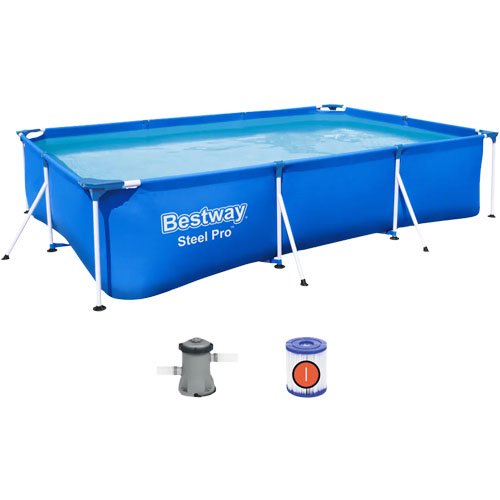 Piscina Bestway 56411 Estructura Rectang 3300L + Filtro