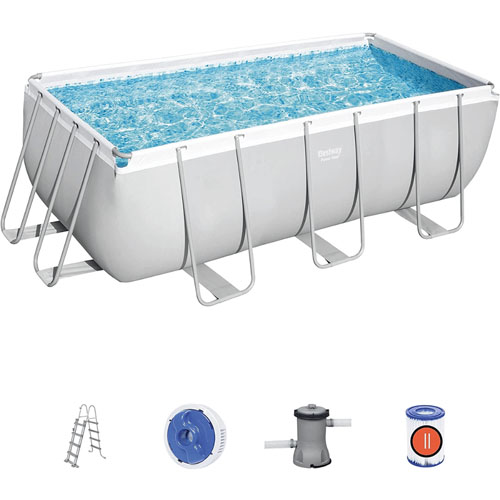 Piscina Bestway 56456 Estructura Rectang 8124L + Filtro