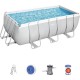 Piscina Bestway 56456 Estructura Rectang 8124L + Filtro