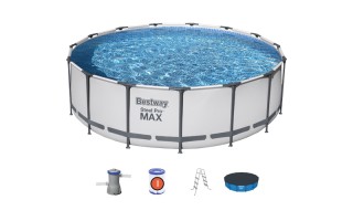 Piscina Bestway 56488 Estructura Redonda 14970L +Filtro Piscina Bestway 56488 Estructura Redonda 14970L +Filtro
